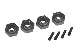 Gray Aluminum 12 mm Wheel Hubs (4) & Screw Pins, 8269A