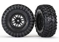 1.9" Black TRX Wheels with Canyon Trail Tires (2), 8272