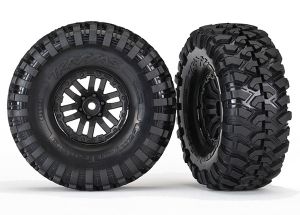 1.9" Black TRX Wheels with Canyon Trail Tires (2)
