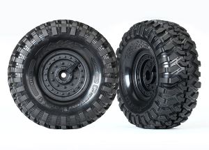 1.9" Black Tactical Wheels w/ Canyon Trail Tires (2)