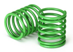Short Green Ultra Shock Springs (2) (3.7-Rate)