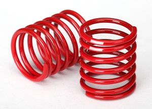 Short Red Ultra Shock Springs (2) (2.8-Rate)