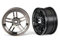 1.9" Black Chrome Split-Spoke Front Wheels (2), 8371