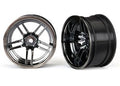 1.9" Black Chrome Split-Spoke Rear Wheels (2), 8372