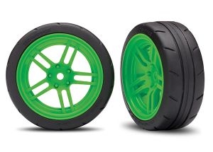 1.9" Green Front Wheels & Response Tires (2)