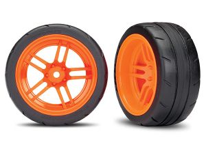 1.9" Orange Rear Wheels & Response Tires (2)