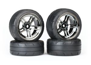 1.9" Black Chrome Wheels & Response Tires (4)