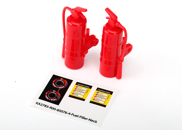 Replica Red Fire Extinguishers with Decals (2), 8422