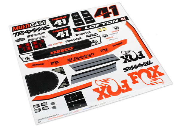 Unlimited Desert Racer Fox Decals, Part #8515