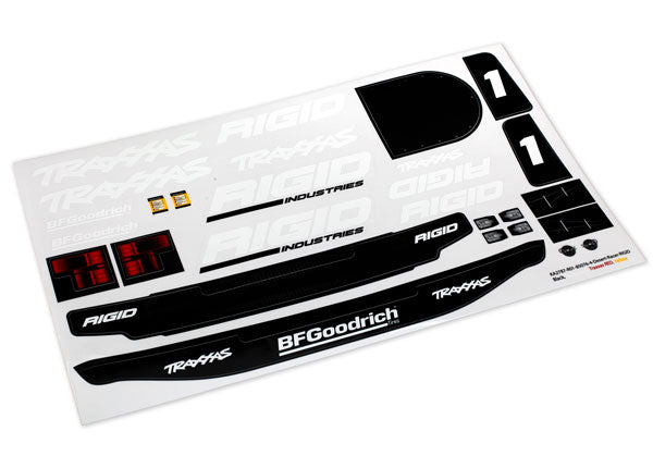 Unlimited Desert Racer Rigid Decals, Part #8516